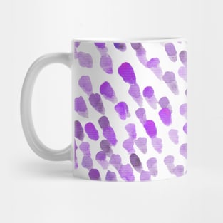 Imperfect brush strokes - purple Mug